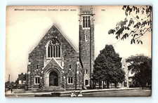 Bethany Congregational Church Quincy Massachusetts Vintage Postcard E2 picture