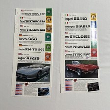 IMP International Masters Publishers Hot Cars AB Super Car Collector Card 11 Lot picture