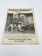 National Bulldogger & Historical Review Issue 1 1989 Rare Bulldog Fanzine Mag picture