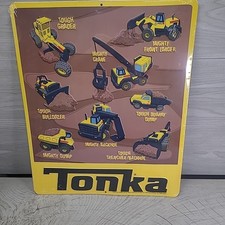 Tonka Toys Construction Equipment Metal Sign 3D 16