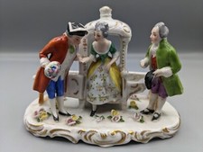 1871s Antique German Goebel The Carriage Porcelain Figurine Marked Very Rare picture