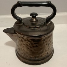 Vintage 1960’s Nelson McCoy Tea Kettle Cookie Jar with Faux Bronze Finish picture