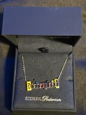 Crislu Disneyland Marquee NECKLACE 2025 Sterling Platinum EXCLUSIVE NiB picture