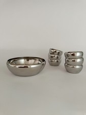 A Set of Vintage MCM Stainless Steel Serving Bowls By MOTTA picture
