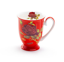Stechcol Gracie Bone China Stem Rose Red Bone China Mug picture