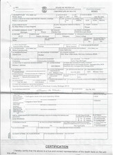 Original Death Certificate Out of Michigan July 4, 2022 picture