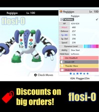 Pokemon Sword and Shield 6IV Shiny Regigigas picture