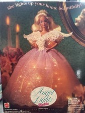 Vintage Angel Lights Barbie Tree Topper 1993 Mattel 10610 Open Box picture