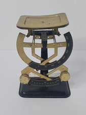 German Vintage Antique Postal Bilateral Brass And Metal Letter Scale READ picture