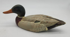 Duck Decoy Big Sky Carvers Montana USA Wood Duck Signed Mallard 9.5