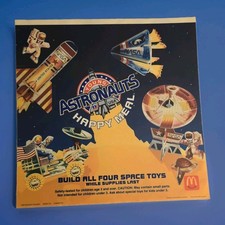 1991 McDonald's Translite Sign ASTRONAUTS HAPPY MEAL 13.75