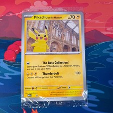 🌍🚚 Pokemon Pikachu at the Natural History Museum Sealed Jumbo Promo SVP picture