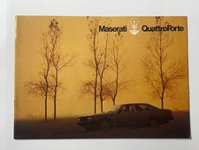 Original 1970s Maserati QuattroPorte Car Sales Brochure (9 Color Pages) picture