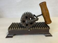 Antique AMERICAN MACHINE COMPANY Philadelphia Cast Iron Crimper Fluting Fluter picture