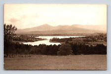 RPPC Scenic View Lower Bay from Hatch Hill Conifer Lovell Maine ME Postcard picture