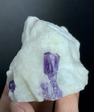 84 Gm Natural Purple Scapolite Crystal, Fluorescent Scapolite From Afghanistan picture