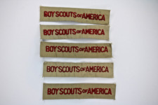 Uniform Program Strip Tan Lot Of 5 Boy Scouts of America BSA Patch picture