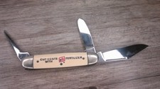 vintage advertising FS Farm Service agriculture fertilizer celluloid handle  VGC picture