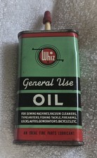 Vintage Full Whiz 4 OZ. General Use Oil Advertising Can R. M. Hollingshead Corp. picture