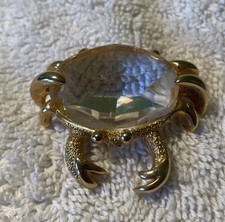 Rare vintage Swarovski Trimlite Crystal Crab. Beautiful Condition. Cancer Zodiac picture