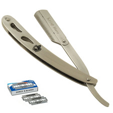 WET SHAVE BARBER BEARD CUT THROAT STRAIGHT SHAVING RAZOR NAVAJA 10 SHAVE BLADES picture