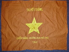 Viet Cong - Tet Offensive Flag - 1968 Cholon Race Course, Saigon Vietnam War 145 picture