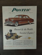 Vintage 1959 Pontiac Sweetest Engine Classic Car Full Page Original Ad picture