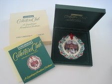 Longaberger Hometown Christmas Ornament w/ Case Flyer & Sleeve 1996 picture