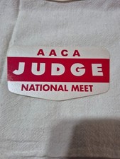  Vintage-AACA- National Meet Judge Stickers Sticker's. NOS  Buying 1 or up to 17 picture