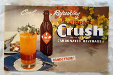 Vintage 1940s Orange Crush Advertising Poster Rare Clean  B212 picture