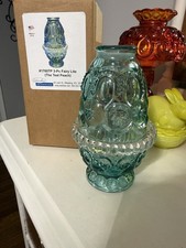 Weishar 3 Piece Moon And Star Beehive Fairy Lamp In Teal Peach - Glows picture
