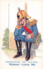 G71/ Kaiser Wilhelm Postcard Anti-Germany WWI c1918 Comic No Love 10 picture