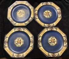 Wedgewood Melody Blue Art Deco Octagonal Side Plate Set Of 4 picture