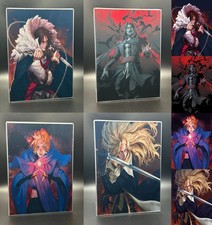 4 Art inserts for Funko Pop Castlevania Trevor, Dracula, Sypha and Alucard picture