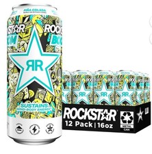 Rockstar Pina Colada 16oz Can 12Pack – Energy Drink USA Tropical Boost picture