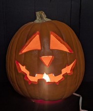 VTG 1993 Trendmasters Light Up Pumpkin Jack O Lantern Halloween Foam Mold 10