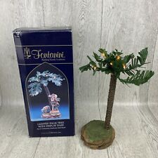 FONTANINI LIGHTED PALM TREE ACCESSORY # 56594 RESIN FABRIC NATIVITY CHRISTMAS picture