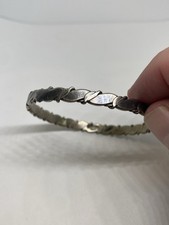 18g 925 VINTAGE STERLING SILVER TAXCO BANGLE BRACELET STAMPED JEWELRY picture