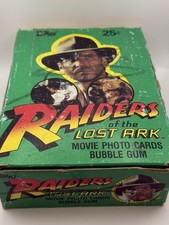 1981 Topps Raiders of the Lost Ark Full Wax Box 36 Packs Sealed Indiana Jones picture