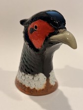 Pheasant Head Red Black White Brown Metal Game Bird Scott Prod Bottle Opener NOS picture