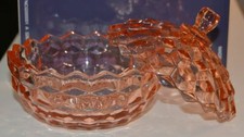 Pink Glass Candy Dish 5 1/2