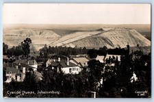 Gauteng South Africa Postcard Cyanide Dumps Johannesburg 1937 RPPC Photo picture