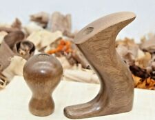 Hand Made Walnut Stanley Plane Tote & Knob For No 3, 4, 603, 604 with High Knob picture
