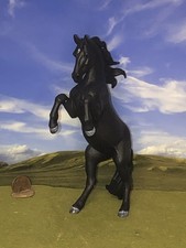 OOAK cm Custom Horse Breyer Collecta  Warlander To A Young Friesian Mare *Wow* picture