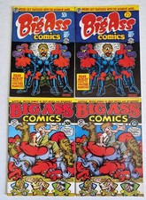 Big Ass comics Lot (4) #1 & 2* VF 3rd & 7th Print 1971 Robert Crumb High Grade  picture