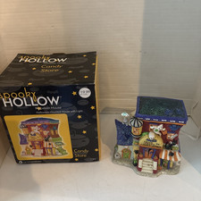 Spooky Hollow Trick Or Treat Candy Store Lighted Village House Lights Up -2002 picture