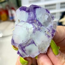 88G Natural Blue purple fluorite cubic crystal /Yaogang Xian picture