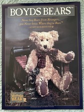 Boyds Bears OFFICIAL MOHAIR BEAR COLLECTION Poster Mint picture