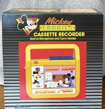 New VTG Disney Recording Studio Cassette Tape Player / Recorder Mickey Minnie picture