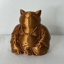 Snorlax Buddha Pokemon Inspired Plastic Statue Bronze Figurine Cute Home Decor picture